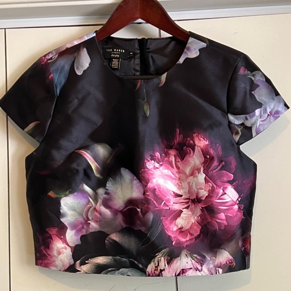 Ted Baker Floral Cropped Top TB 2